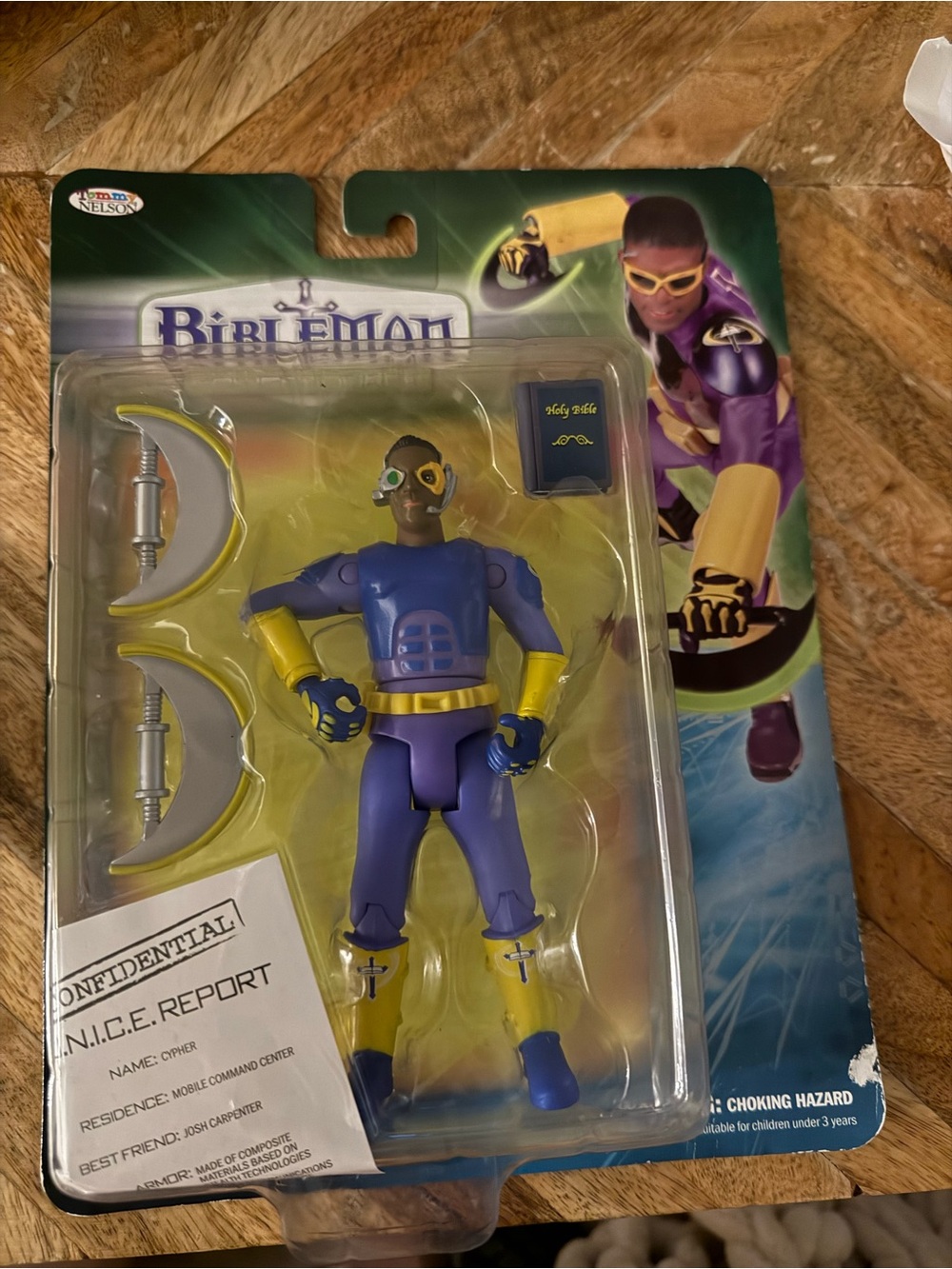 BIBLEMAN CYPHER Tommy Nelson Adventures Christian Superhero Action Figure NEW